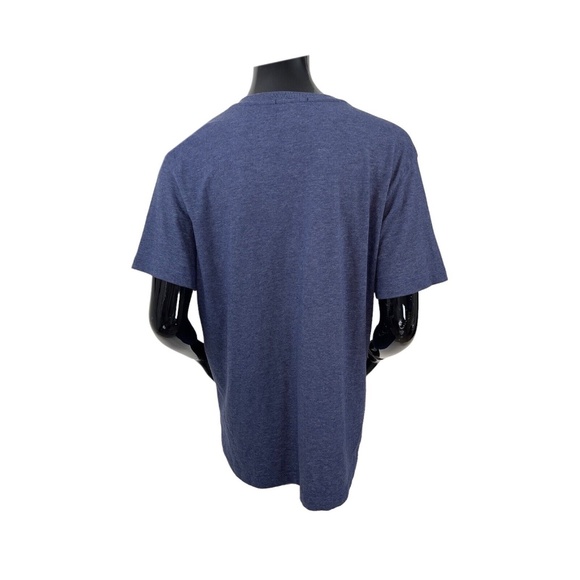 Brooks Brothers Red Fleece V Neck Tee T Shirt Heather Blue Womens Large - Picture 6 of 7